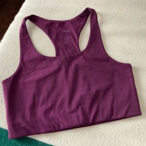 girlfriend collective Paloma bra in plum - size L
